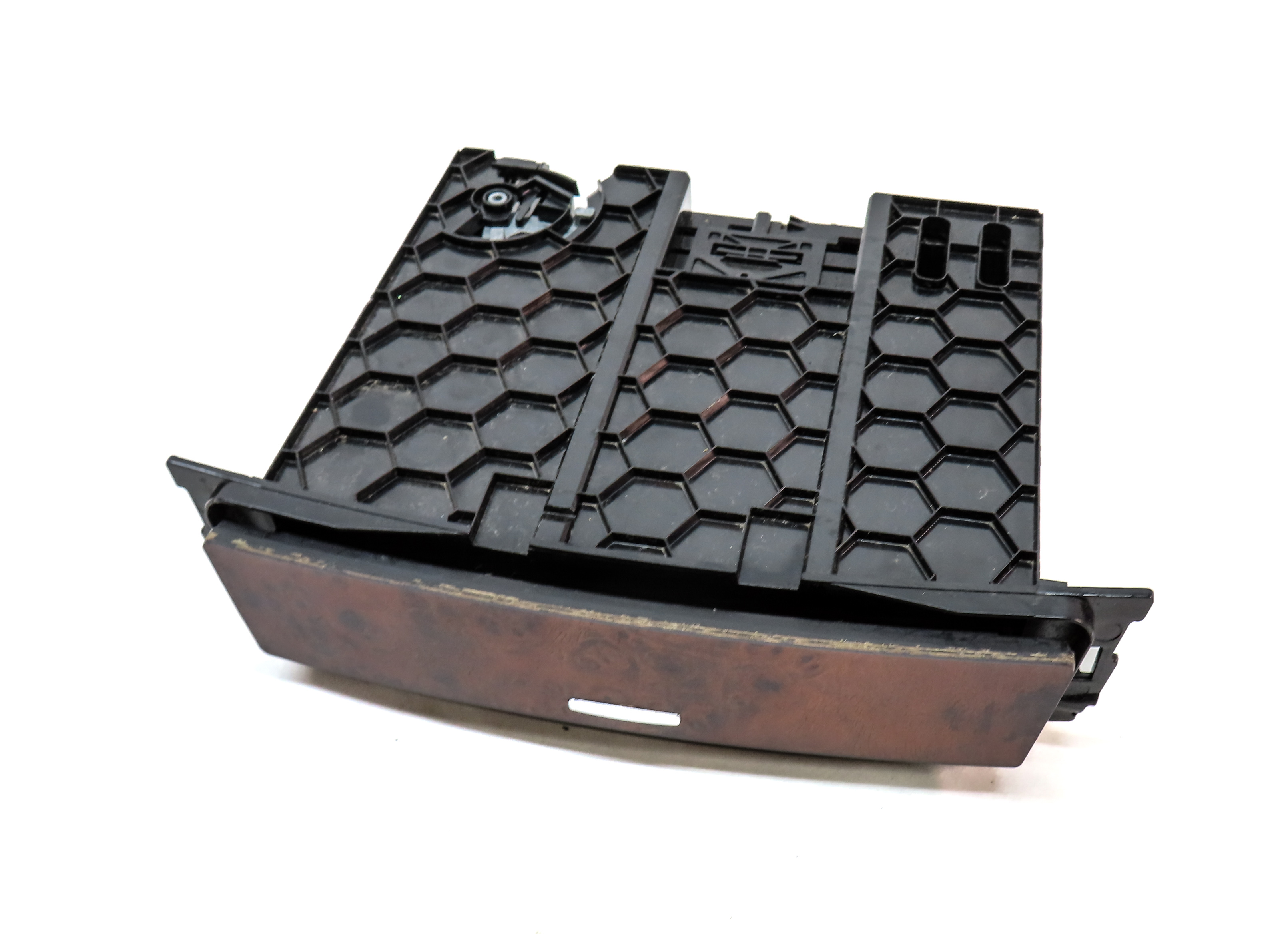 11 MERCEDES GL450 X164 FRONT CENTER CONSOLE COIN TRAY SLIDE COMPARTMENT (WALNUT) — exact item pictured